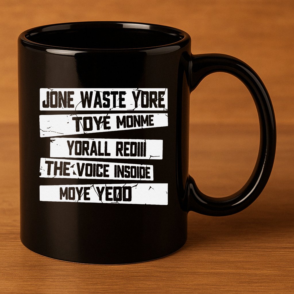 Jone Waste Your Time Monme Yorall Rediii Funny 11oz C Handle Ceramic Mug