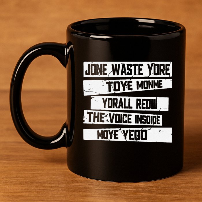 Jone Waste Your Time Monme Yorall Rediii Funny 11oz C Handle Ceramic Mug