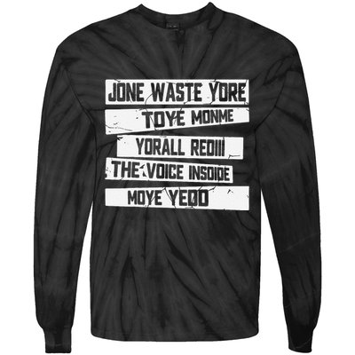 Jone Waste Your Time Monme Yorall Rediii Funny Tie-Dye Long Sleeve Shirt