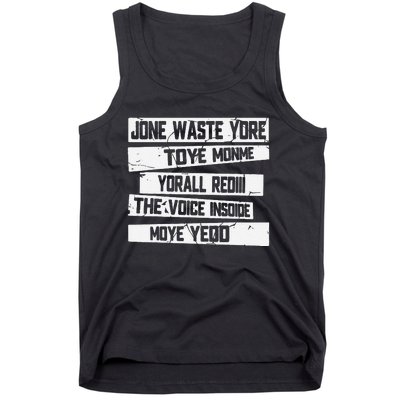 Jone Waste Your Time Monme Yorall Rediii Funny Tank Top