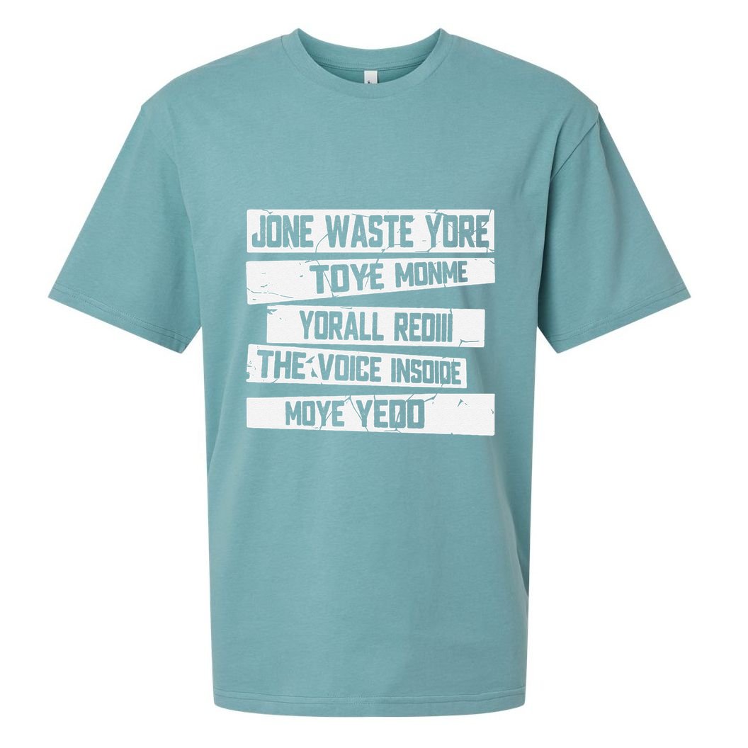 Jone Waste Your Time Monme Yorall Rediii Funny Sueded Cloud Jersey T-Shirt