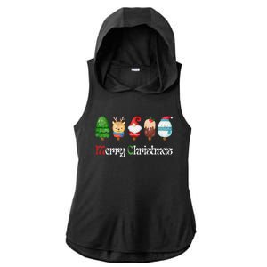 Joyful XMass Cute Funny Ice Creams Design Holiday Design Ladies PosiCharge Tri-Blend Wicking Draft Hoodie Tank