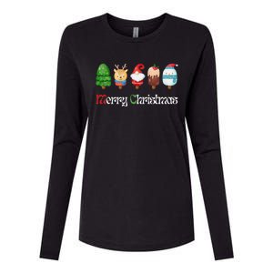 Joyful XMass Cute Funny Ice Creams Design Holiday Design Womens Cotton Relaxed Long Sleeve T-Shirt