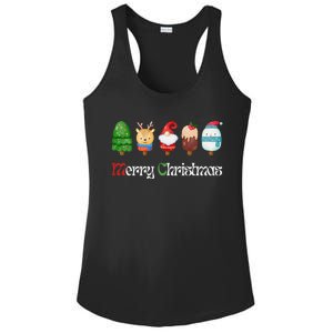 Joyful XMass Cute Funny Ice Creams Design Holiday Design Ladies PosiCharge Competitor Racerback Tank