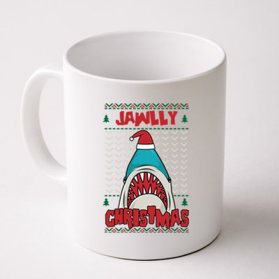 Jawlly XMas Funny Shark Jaw Santa Ugly Christmas Jolly Pun Meaningful Gift Coffee Mug