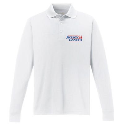 Jackson Yanetti 2024 Performance Long Sleeve Polo