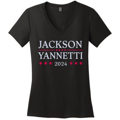 Jackson Yanetti 2024 Women's V-Neck T-Shirt