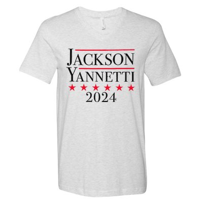 Jackson Yanetti 2024 Campaign Design V-Neck T-Shirt