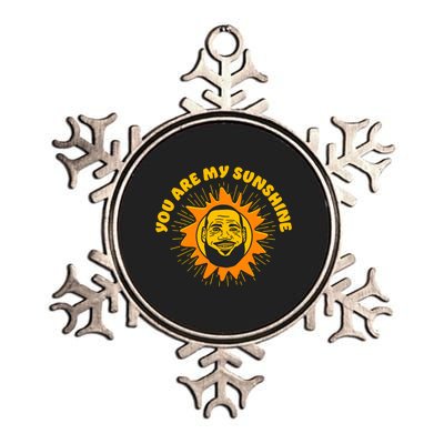 James You Are My Sunshine Metallic Star Ornament