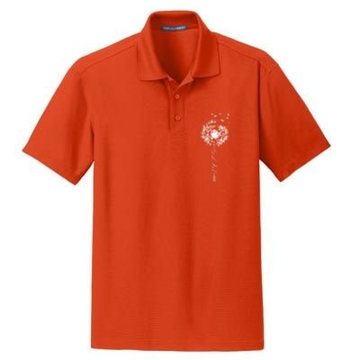 Just Year Birthday 1975 Gift Cute Dandelion Flower Breathe Gift Dry Zone Grid Polo