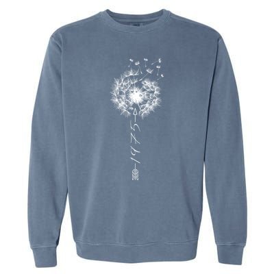 Just Year Birthday 1975 Gift Cute Dandelion Flower Breathe Gift Garment-Dyed Sweatshirt