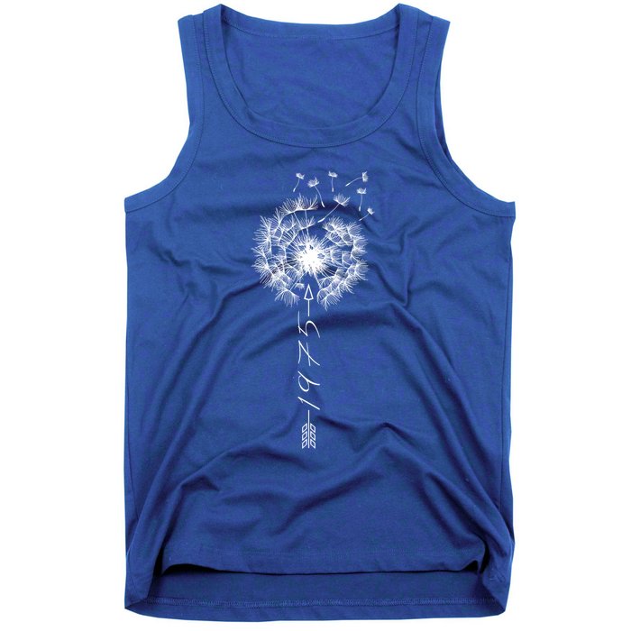 Just Year Birthday 1975 Gift Cute Dandelion Flower Breathe Gift Tank Top