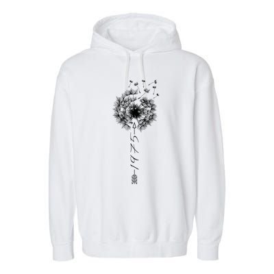 Just Year Birthday 1975 Gift Cute Dandelion Flower Breathe Gift Garment-Dyed Fleece Hoodie