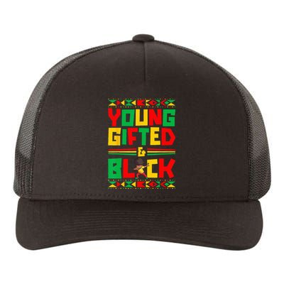 Juneteenth Young Black Boy African American History Boy Yupoong Adult 5-Panel Trucker Hat