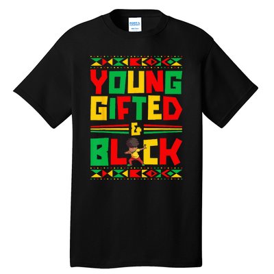 Juneteenth Young Black Boy African American History Boy Tall T-Shirt