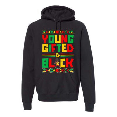 Juneteenth Young Black Boy African American History Boy Premium Hoodie