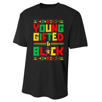 Juneteenth Young Black Boy African American History Boy Performance Sprint T-Shirt