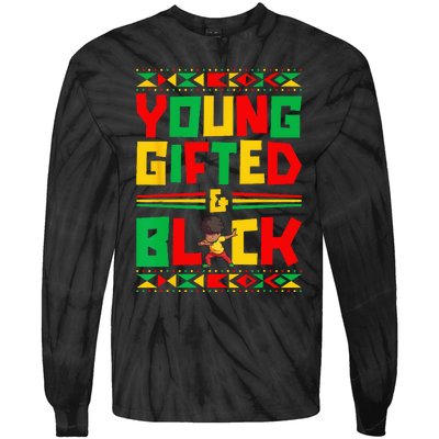 Juneteenth Young Black Boy African American History Boy Tie-Dye Long Sleeve Shirt