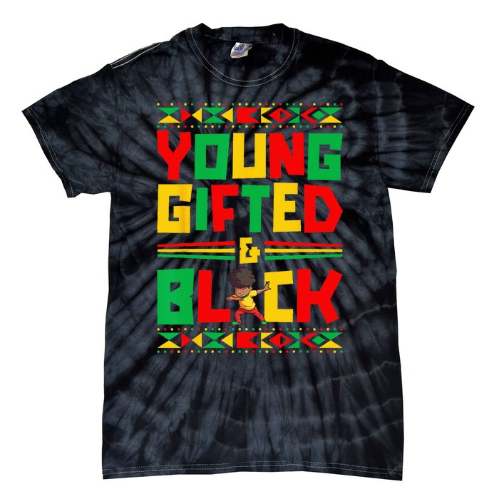 Juneteenth Young Black Boy African American History Boy Tie-Dye T-Shirt