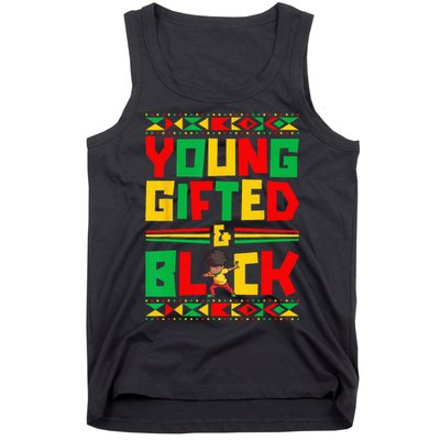 Juneteenth Young Black Boy African American History Boy Tank Top