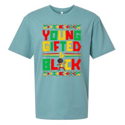 Juneteenth Young Black Boy African American History Boy Sueded Cloud Jersey T-Shirt