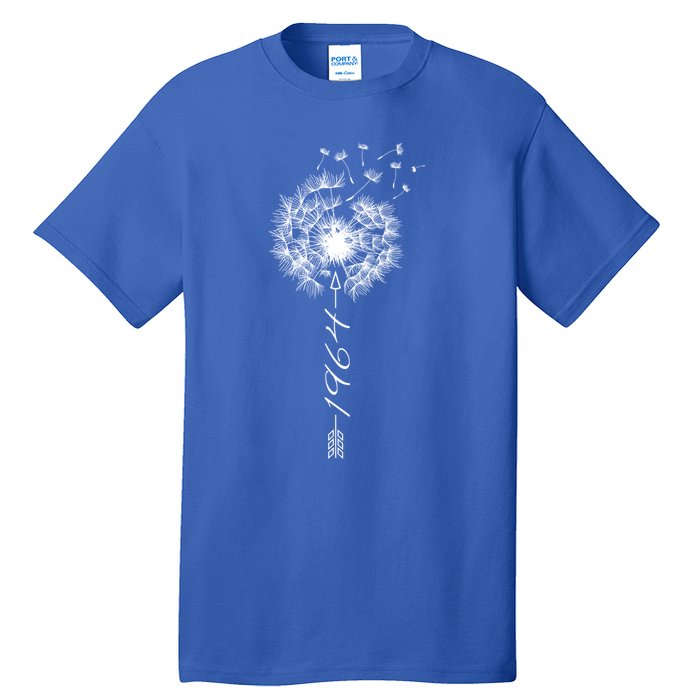 Just Year Birthday 1964 Gift Cute Dandelion Flower Breathe Gift Tall T-Shirt