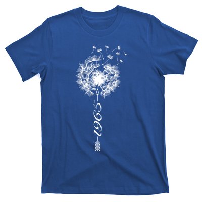 Just Year Birthday 1965 Gift Cute Dandelion Flower Breathe Gift T-Shirt