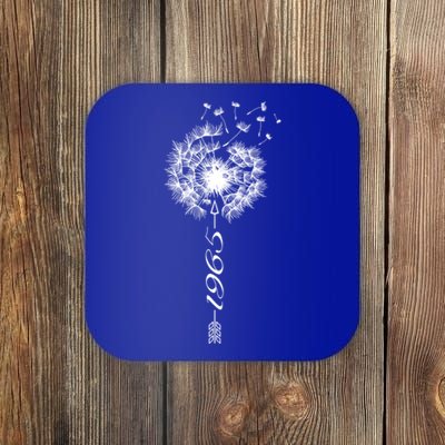 Just Year Birthday 1965 Gift Cute Dandelion Flower Breathe Gift Coaster