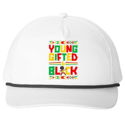 Juneteenth Young Black Boy African American History Snapback Five-Panel Rope Hat