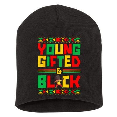 Juneteenth Young Black Boy African American History Short Acrylic Beanie