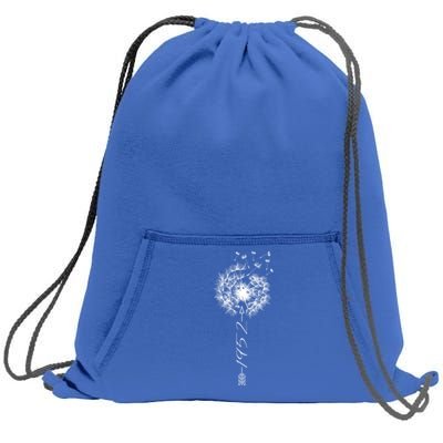 Just Year Birthday 1952 Gift Cute Dandelion Flower Breathe Gift Sweatshirt Cinch Pack Bag