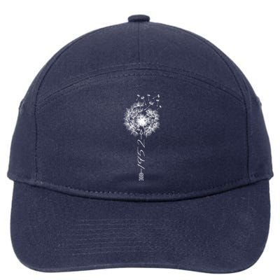 Just Year Birthday 1952 Gift Cute Dandelion Flower Breathe Gift 7-Panel Snapback Hat