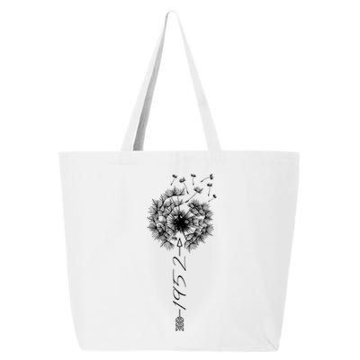 Just Year Birthday 1952 Gift Cute Dandelion Flower Breathe Gift 25L Jumbo Tote