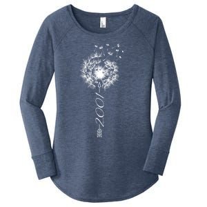 Just Year Birthday 2001 Gift Cute Dandelion Flower Breathe Meaningful Gift Women's Perfect Tri Tunic Long Sleeve Shirt