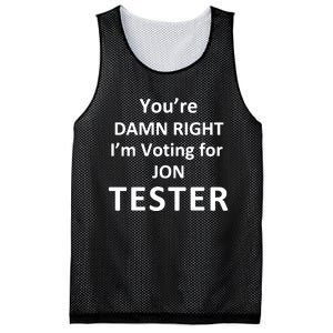 Jontester YouRe Damn Right IM Voting For Jon Tester Mesh Reversible Basketball Jersey Tank