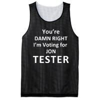 Jontester YouRe Damn Right IM Voting For Jon Tester Mesh Reversible Basketball Jersey Tank