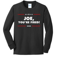 Joe YouRe Fired Anti Biden Election Kids Long Sleeve Shirt