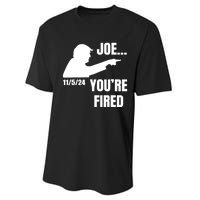 Joe YouRe Fired Fire Biden Election Trump President 2024 Trump Performance Sprint T-Shirt