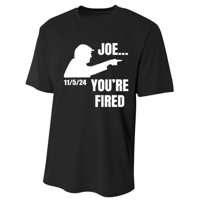 Joe YouRe Fired Fire Biden Election Trump President 2024 Trump Performance Sprint T-Shirt