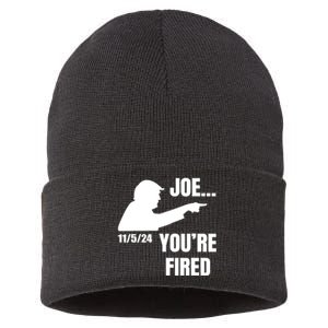 Joe YouRe Fired Fire Biden Election Trump President 2024 Trump Sustainable Knit Beanie