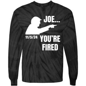 Joe YouRe Fired Fire Biden Election Trump President 2024 Trump Tie-Dye Long Sleeve Shirt