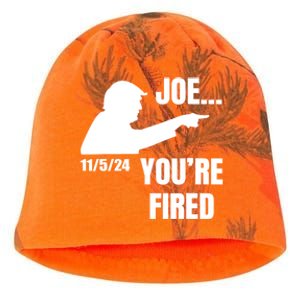 Joe YouRe Fired Fire Biden Election Trump President 2024 Trump Kati - Camo Knit Beanie