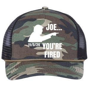 Joe YouRe Fired Fire Biden Election Trump President 2024 Trump Retro Rope Trucker Hat Cap