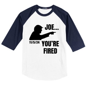 Joe YouRe Fired Fire Biden Election Trump President 2024 Trump Baseball Sleeve Shirt