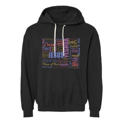 Jeus Yeshua God Christ Garment-Dyed Fleece Hoodie