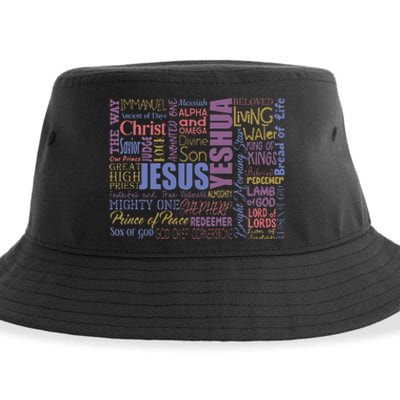 Jeus Yeshua God Christ Sustainable Bucket Hat