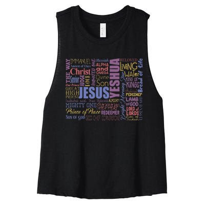 Jeus Yeshua God Christ Women's Racerback Cropped Tank