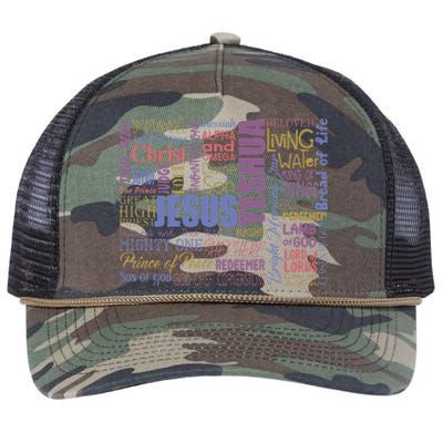 Jeus Yeshua God Christ Retro Rope Trucker Hat Cap