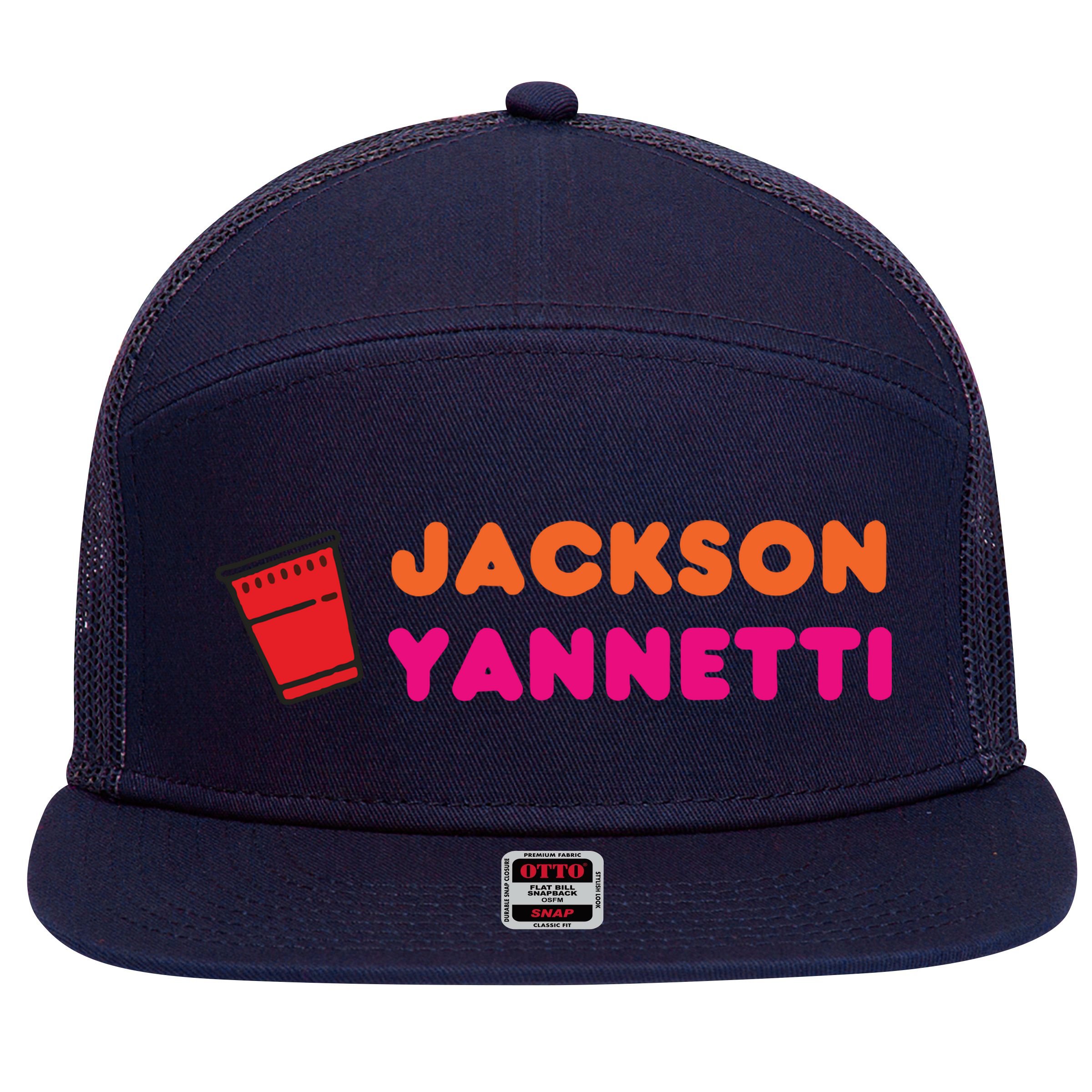 Jackson Yannetti 7 Panel Mesh Trucker Snapback Hat