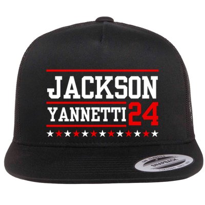 Jackson Yannetti President For 2024 Sarcastic Saying Flatbill Hat